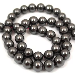Hematite - round bead - 08mm