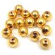 Hematite - round bead - gold colour - 6mm