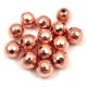 Hematite - round bead - faceted - Rose Gold colour - 6mm