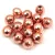 Hematite - round bead - faceted - Rose Gold colour - 8mm