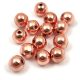 Hematite - round bead - rose gold colour - 6mm