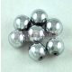 Hematite - round bead - dark silver colour - 8mm