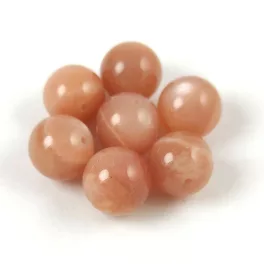 Moonstone round bead - Peach - 10mm