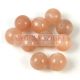 Moonstone round bead - Peach - 8mm
