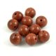 Sandstone - round bead - brown - 6mm