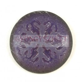 Glass cabochon - Snowflake - Crystal Matt Luna Lilac - 21mm