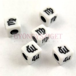 Zodiac sign - plastic cube - 7mm - Virgo