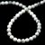 Howlite - round bead - 8mm - strand