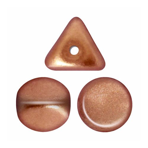 Ilos® par Puca®gyöngy - Matt Gold Copper - 5x5 mm