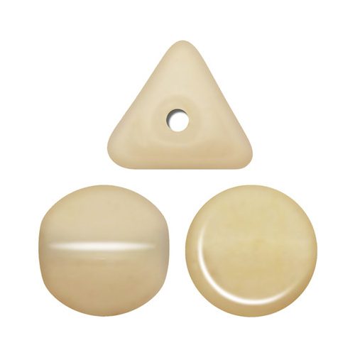 Ilos® par Puca®gyöngy - Opaque Beige Ceramic Look - 5x5 mm