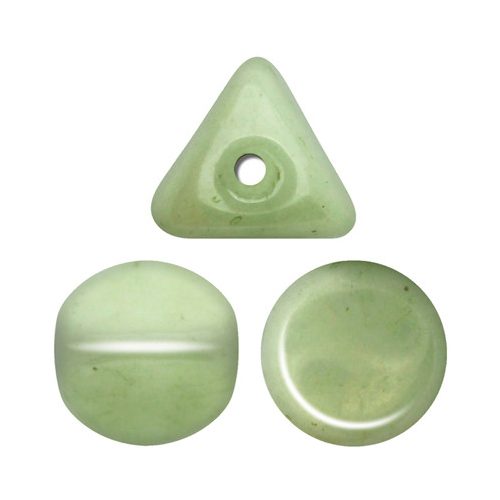 Ilos® par Puca®gyöngy - Opaque Light Green Ceramic Look - 5x5 mm