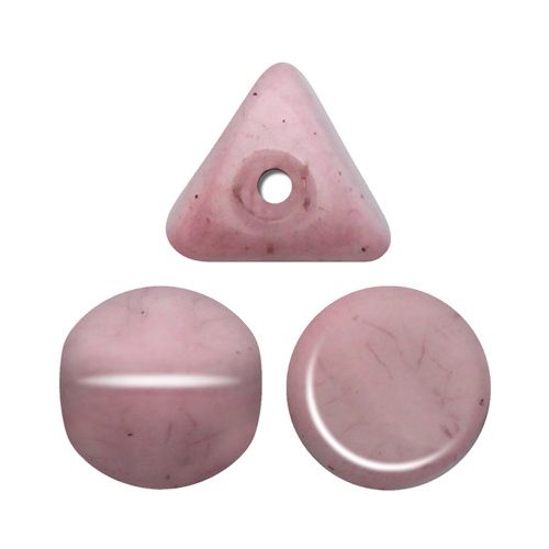 Ilos® par Puca®gyöngy - Opaque Light Rose Ceramic Look - 5x5 mm