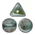 Ilos® par Puca®bead- Opaque Blue Green Ceramic Look - 5x5 mm