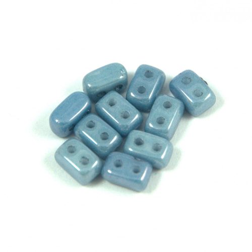 Ios® par Puca®gyöngy - blue gray marble - 5.5x2.5 mm