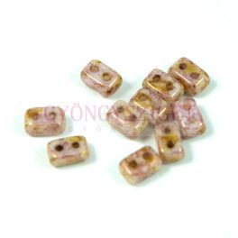 Ios® par Puca®bead - white rose bronze luster - 5.5x2.5 mm
