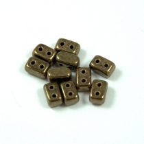 Ios® par Puca®gyöngy - golden bronze - 5.5x2.5 mm