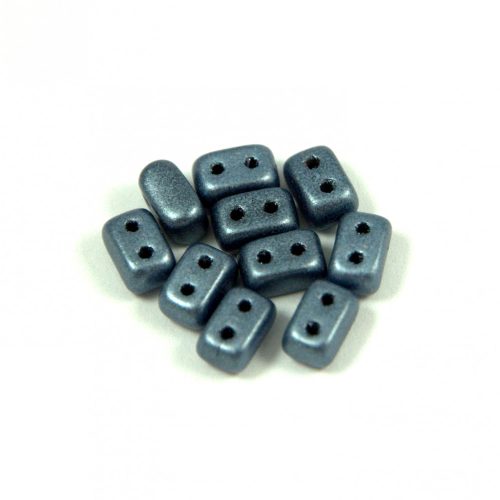 Ios® par Puca®gyöngy - matte metallic blue - 5.5x2.5 mm