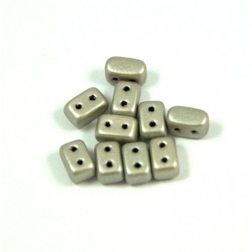 Ios® par Puca®gyöngy - matte metallic gray - 5.5x2.5 mm