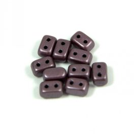 Ios® par Puca®bead - matte metallic plum - 5.5x2.5 mm