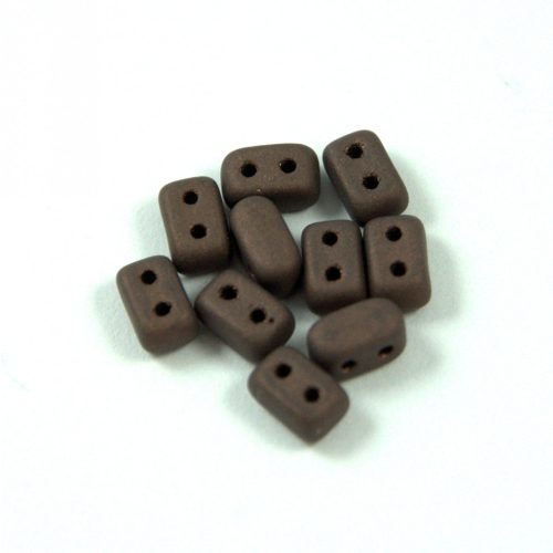 Ios® par Puca®gyöngy - matt bronze - 5.5x2.5 mm