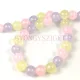 Jade - round bead - dyed - 8mm - strand