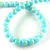 Mashan Jade - round bead - Gold Powder - Inocent Blue - 8mm