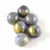 Mashan Jade - round bead - Gold Powder - Gray - 10mm