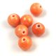 Mashan Jade - round bead - Gold Powder - Orange - 8mm