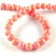 Mashan Jade - round bead - Gold Powder - Pink - 6mm - strand