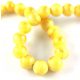 Mashan Jade - round bead - Gold Powder - Yellow - 10mm