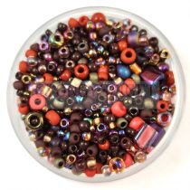 Japanese mixed beads - Brown - 10g