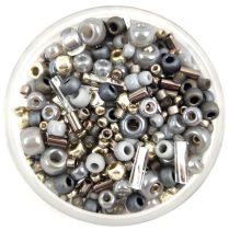 Japanese mixed beads - Silver Gray - 10g