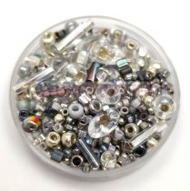 Japanese mixed beads - Silver - 10g