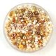 Japanese mixed beads - Cream / Gold - 10g