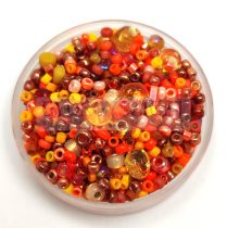Japanese mixed beads - Orange - 10g