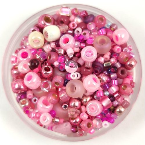 Japanese mixed beads - Rose - 10g