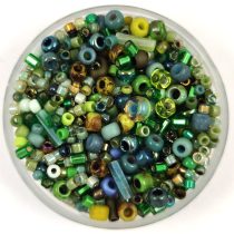Japanese mixed beads - Green - 10g