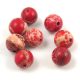 Sea Sediment Jasper round bead - red - 8mm