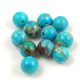 Sea Sediment Jasper round bead - turquoise - 8mm