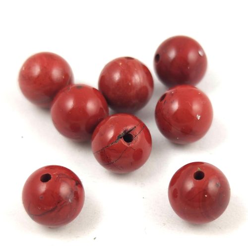 Jasper round bead - Red - 8mm