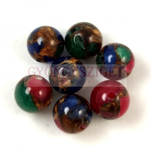 Jasper round bead - synthetic - Multicolour - 8mm