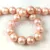 Shell bead - Etched Rose - 8mm