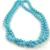 Shelll - round bead - Baby Blue - 4mm