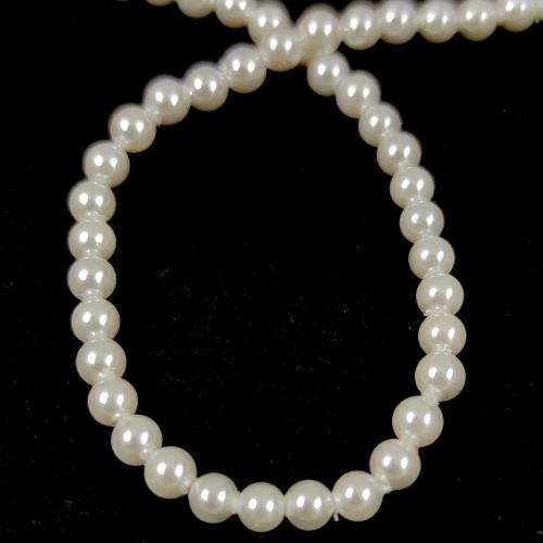 Shelll - round bead - White - 3mm