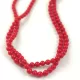 Shelll - round bead - Red - 3mm