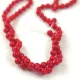 Shelll - round bead - Red - 4mm