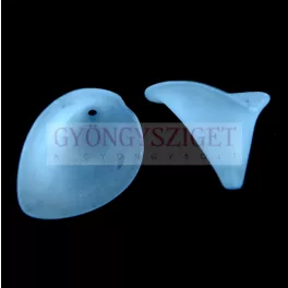 Plastic Cala bead - Light Blue - 24x18mm