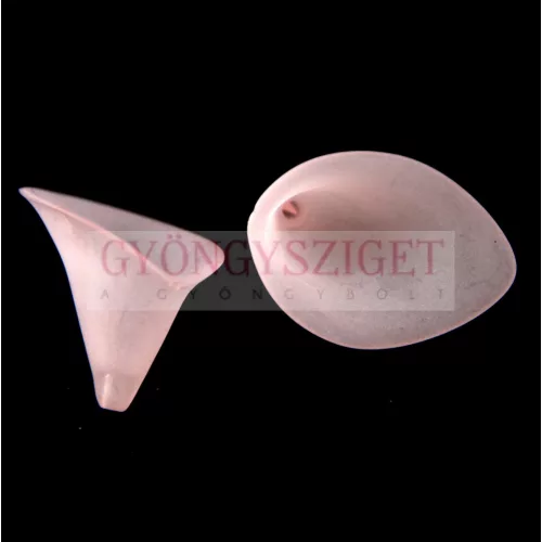 Plastic Cala bead - Light Rose - 24x18mm