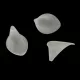 Plastic Cala bead - Opal White - 24x18mm