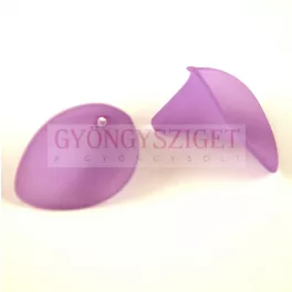 Plastic Cala bead - Purple - 24x18mm